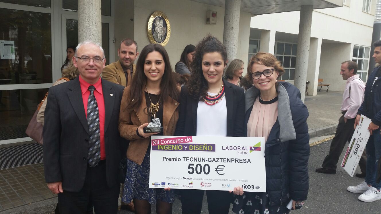 Dos alumnas de 1º de Bachillerato ganan uno de los premios del concurso escolar de Tecnun «Ingenio y diseño»