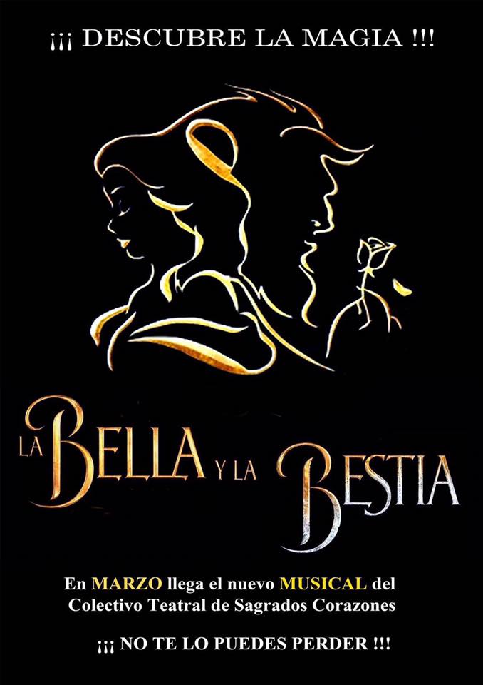 El Colectivo Teatral «Sagrados Corazones» estrena hoy, 24 de marzo, el musical «La Bella y la Bestia»