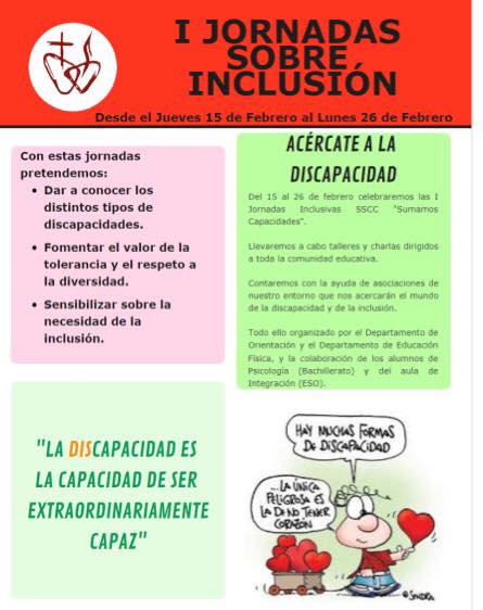 I Jornadas de Inclusión «Sumamos capacidades»