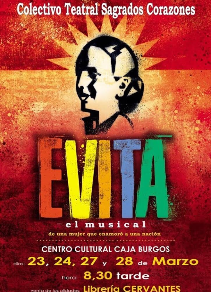 Estreno del musical «Evita» el viernes 23 de marzo